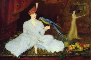 Woman with a Parrot